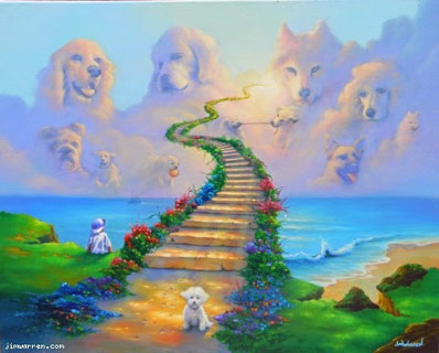 All Dogs Go to Heaven by Jim Warren Wyland Galleries of the Florida Keys