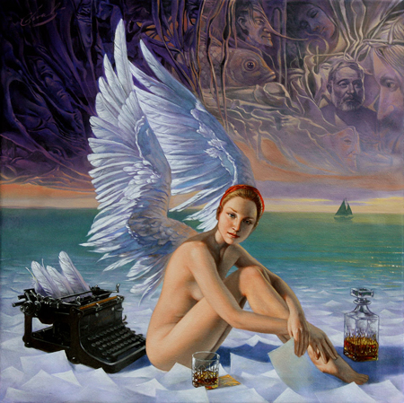Angel of Key West - Michael Cheval Wyland Galleries of the Florida Keys