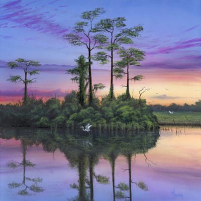 As Dawn Breaks by Stephen Muldoon - Wyland Galleries of the Florida Keys