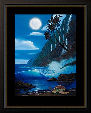 Blue Moon Tranquility by Wyland - Wyland Galleries of the Florida Keys
