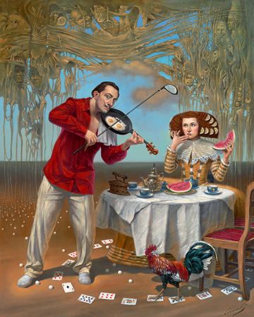 Breakfast With Humpty-Dumpty - Michael Cheval Wyland Galleries of the Florida Keys