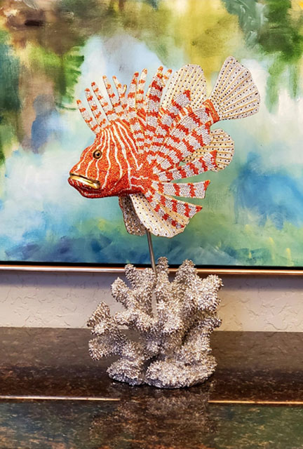Lionfish Jewelry Sculptures by Clarita Brinkerhoff Wyland Gallery Sarasota