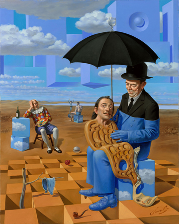 Lullaby of Uncle Magritte - Michael Cheval Wyland Galleries of the Florida Keys