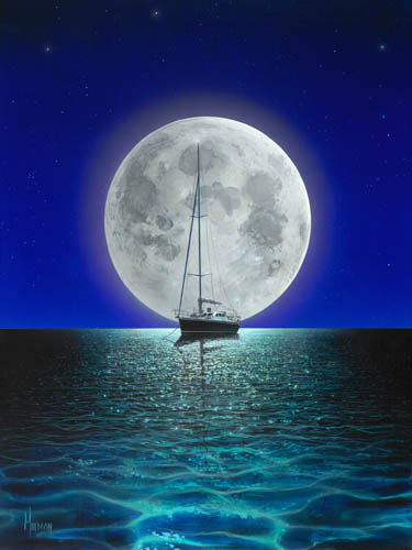 Moonshine by Stephen Muldoon - Wyland Galleries of the Florida Keys.