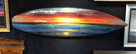 Painted Surfboard by Walfrido Garcia - Wyland Galleries of the Florida Keys - Key West & Sarasota