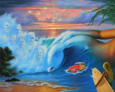 Jim Warren Beach Boys - Wyland Gallery Sarasota