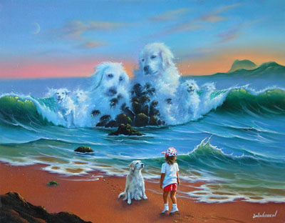 Canine Companions by Jim Warren Wyland Galleries of the Florida Keys