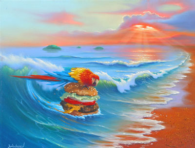 Cheeseburger in Paradise by Jim Warren Wyland Galleries of the Florida Keys