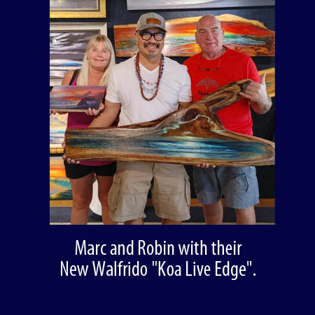 Marc and Robin with Walfridos Koa Live Edge