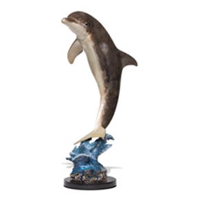 Dolphin Splash by Wyland - medium size bronze sculpture