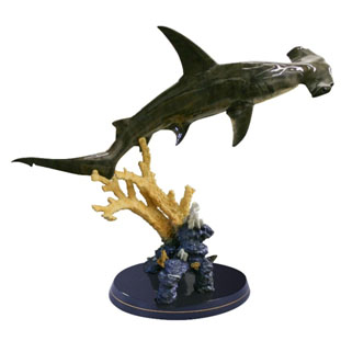 Great Hammerhead Reef by Wyland - large bronze sculpture