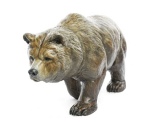 Grizzly Bear Bronze Sculpture by Wyland