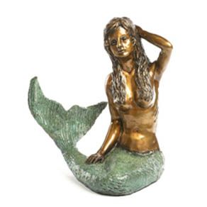 Mermaid by the Sea by Wyland - medium size bronze sculpture