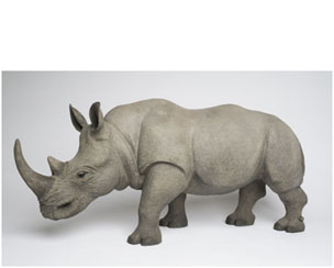 Rhino Bronze Sculpture by Wyland
