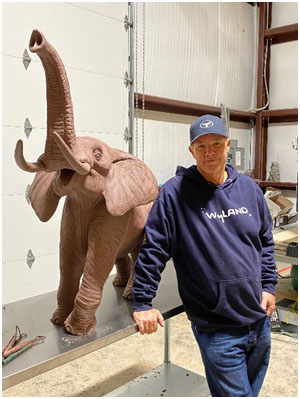 animal bronze sculptures by Wyland - African Elephant