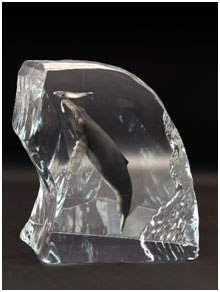 First Born by Wyland - Lucite Sculpture limited edition
