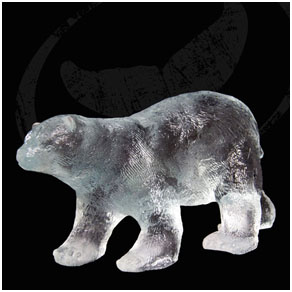 Polar Bear Cub Wyland Lucite Sculpture - limited edition