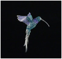 Hummingbird by Clarita Brinkerhoff at Wyland Galleries of the Florida Keys