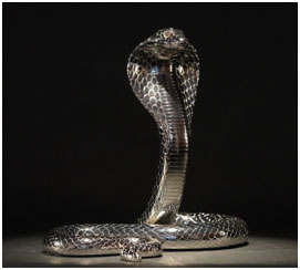 King Cobra Sculpture by Clarita Brinkerhoff