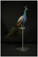 Peacock Tabletop by Clarita Brinkerhoff Peacock Tabletop by Clarita Brinkerhoff