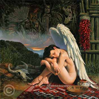 Angel Santa-Fe by Michael Cheval - Art for Sale