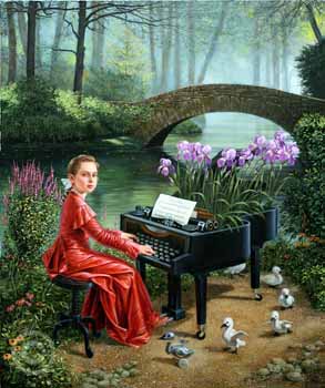 Dance Little Swans by Michael Cheval