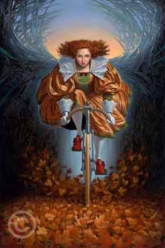 On the Wings of-Fall II by Michael Cheval