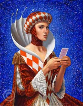 Queen of Diamonds by Michael Cheval