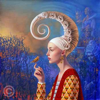 Woman in Love by Michael Cheval