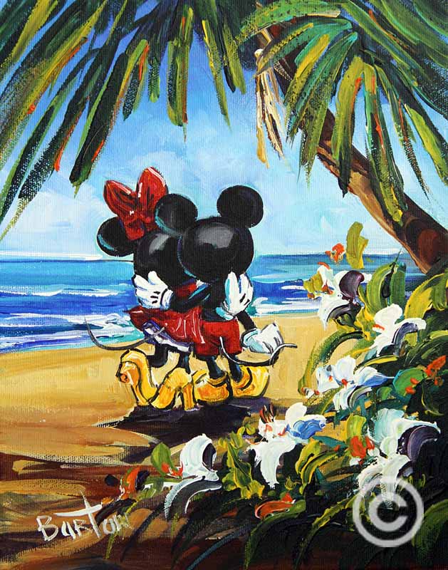 Afternoon Stroll Disney Art by Steve Barton