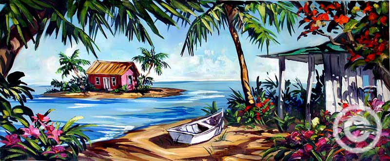 Living in Paradise by Steve Barton at Wyland Galleries