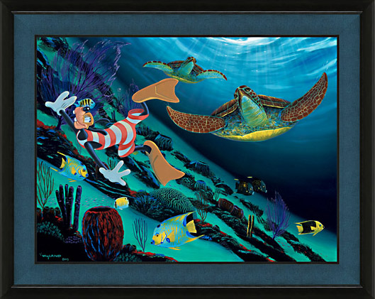 Goofy’s Under Sea World Wyland Giclee 39x49 at Wyland Galleries