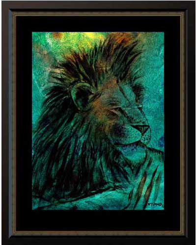 Lion Of Kenya Wyland Giclee 39x48 at Wyland Galleries