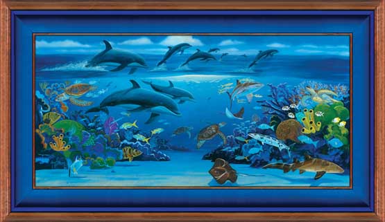 Ocean Paradise Wyland Giclee 30x53 at Wyland Galleries