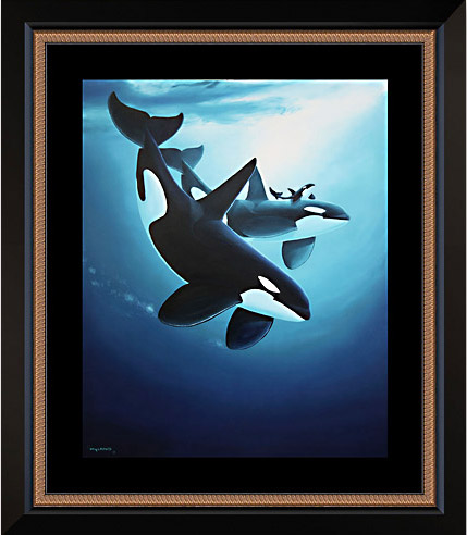 Orca Sea Wyland Giclee 46x38 at Wyland Galleries