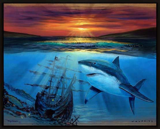 The Guardian Wyland Art on Metal at Wyland Galleries of the Florida Keys