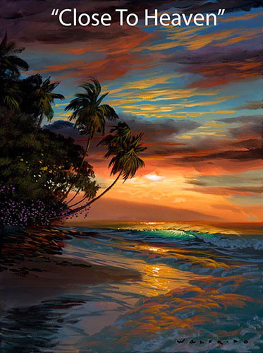 Close to Heaven - Art by Walfrido Garcia at Wyland Galleries of the Florida Keys