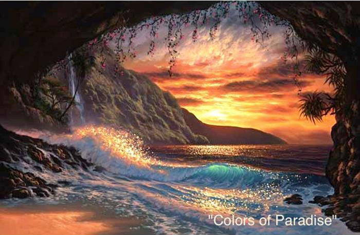 Colors of Paradise - Art by Walfrido Garcia at Wyland Galleries of the Florida Keys