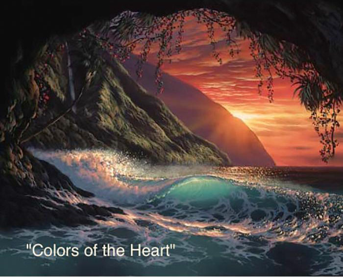 Colors of the Heart - Art by Walfrido Garcia at Wyland Galleries of the Florida Keys