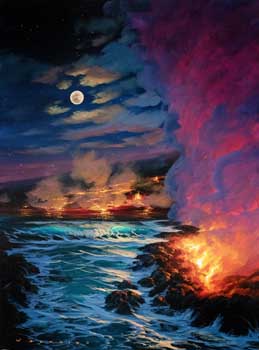 Creation of Aina by Walfrido Garcia at Wyland Galleries of the Florida Keys