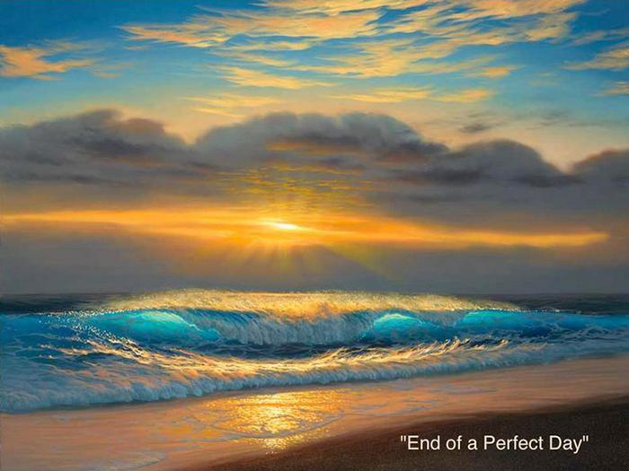 End of A Perfect Day - Art by Walfrido Garcia at Wyland Galleries of the Florida Keys