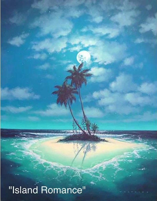 Island Romance - Art by Walfrido Garcia at Wyland Galleries of the Florida Keys