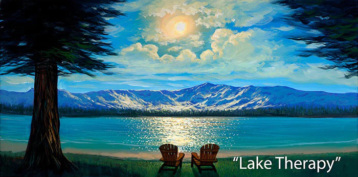 Lake Therapy - Art by Walfrido Garcia at Wyland Galleries of the Florida Keys