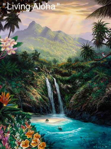 Living Aloha Art by Walfrido Garcia at Wyland Galleries of the Florida Keys