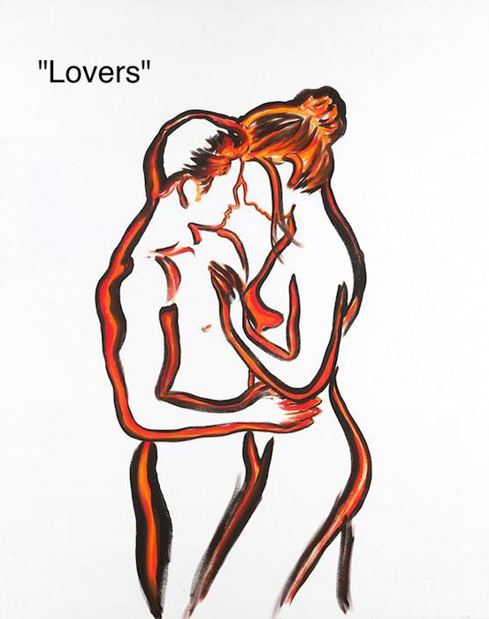 Lovers Art by Walfrido Garcia at Wyland Galleries of the Florida Keys