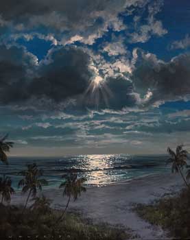 Moonshine by Walfrido Garcia at Wyland Galleries of the Florida Keys