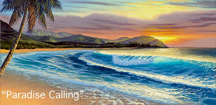 Paradise Calling - Art by Walfrido Garcia at Wyland Galleries of the Florida Keys