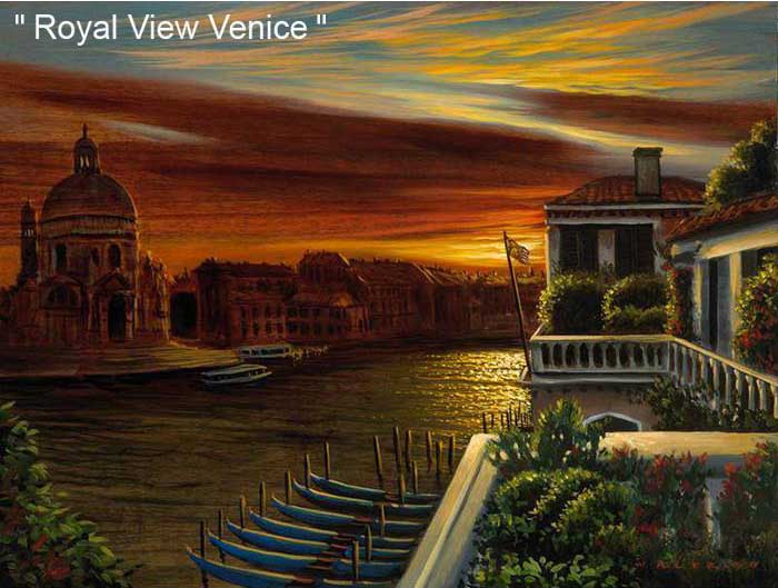 Royal View Venice Art by Walfrido Garcia at Wyland Galleries of the Florida Keys