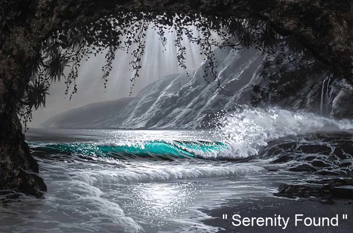 Serenity Found - Art by Walfrido Garcia at Wyland Galleries of the Florida Keys