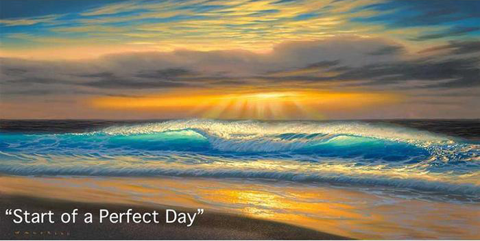 Start of the Perfect Day - Art by Walfrido Garcia at Wyland Galleries of the Florida Keys